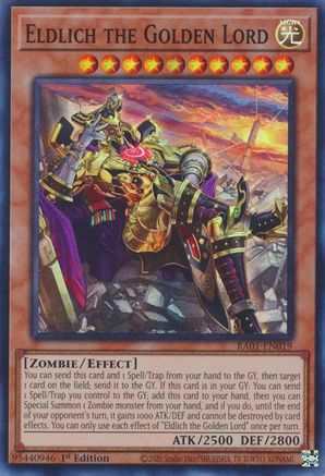 Image of Eldlich the Golden Lord (Alternate Art) [RA01-EN019] Super Rare