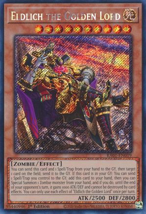 Image of Eldlich the Golden Lord (Alternate Art) [RA01-EN019] Platinum Secret Rare