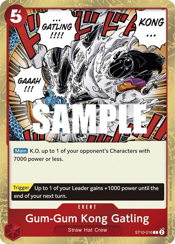 Image of Gum-Gum Kong Gatling [Ultra Deck - The Three Captains]