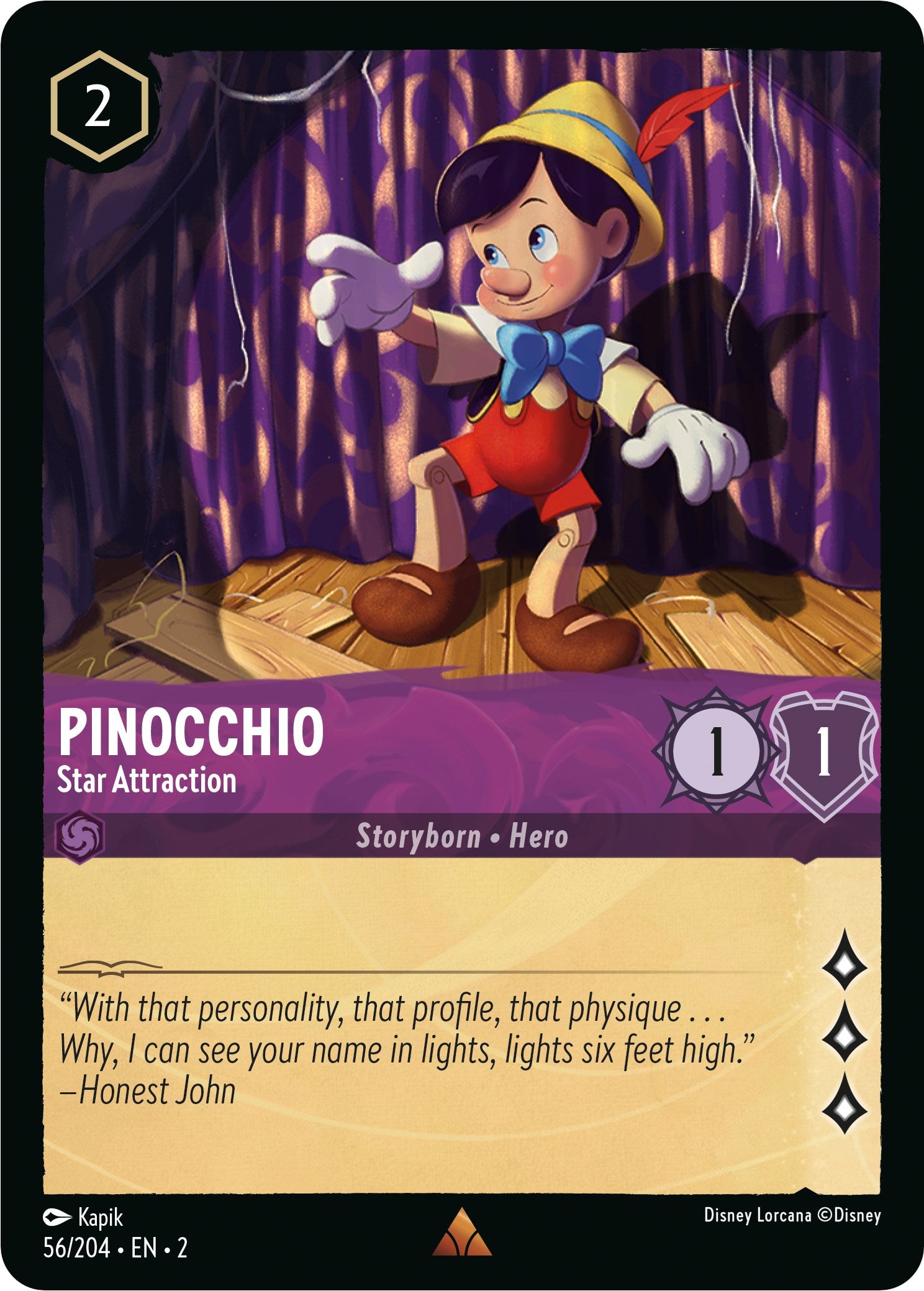 Image of Pinocchio - Star Attraction (56/204) [Rise of the Floodborn]