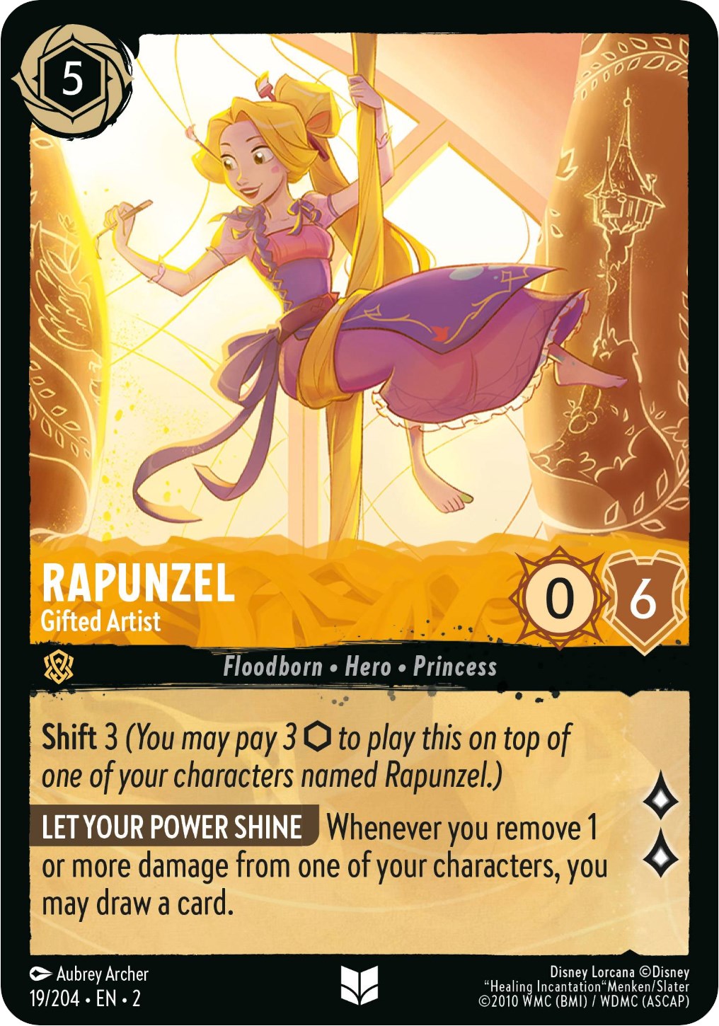 Image of Rapunzel - Gifted Artist (19/204) [Rise of the Floodborn]
