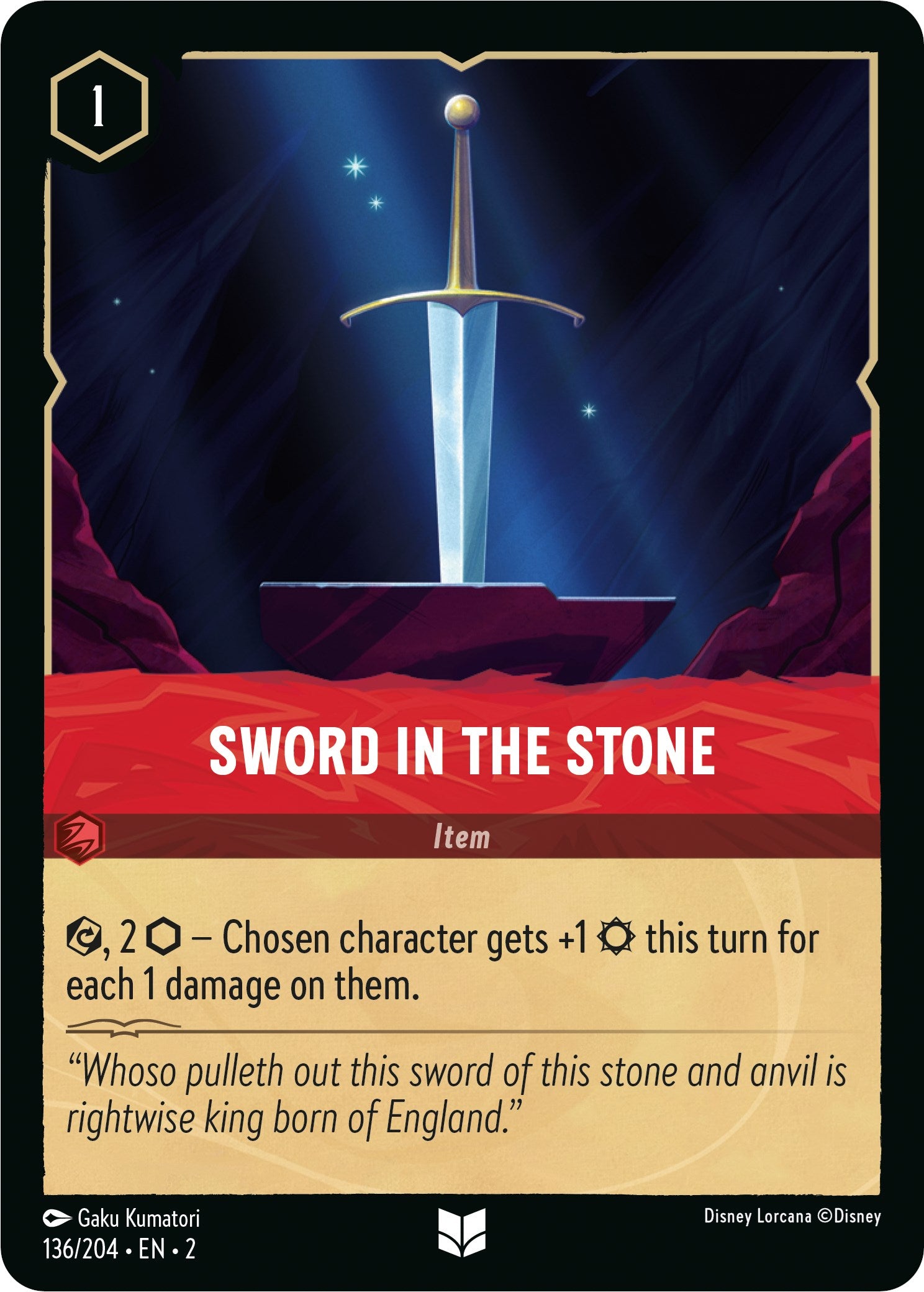 Image of Sword in the Stone (136/204) [Rise of the Floodborn]