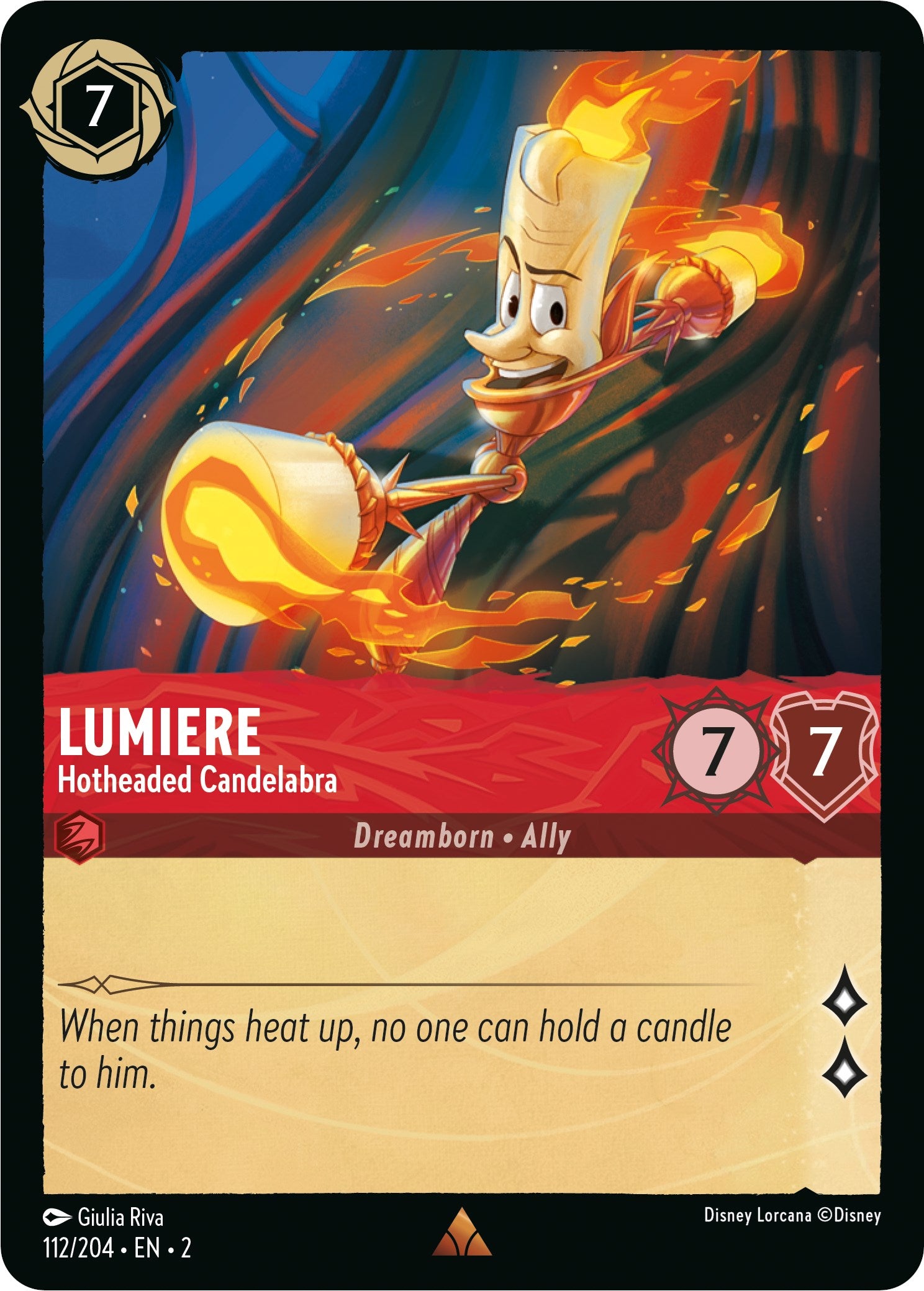 Image of Lumiere - Hotheaded Candelabra (112/204) [Rise of the Floodborn]