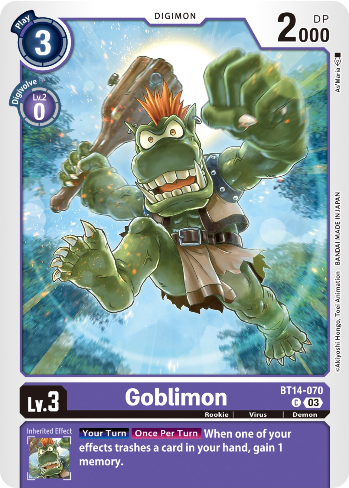 Image of Goblimon [BT14-070] [Blast Ace]