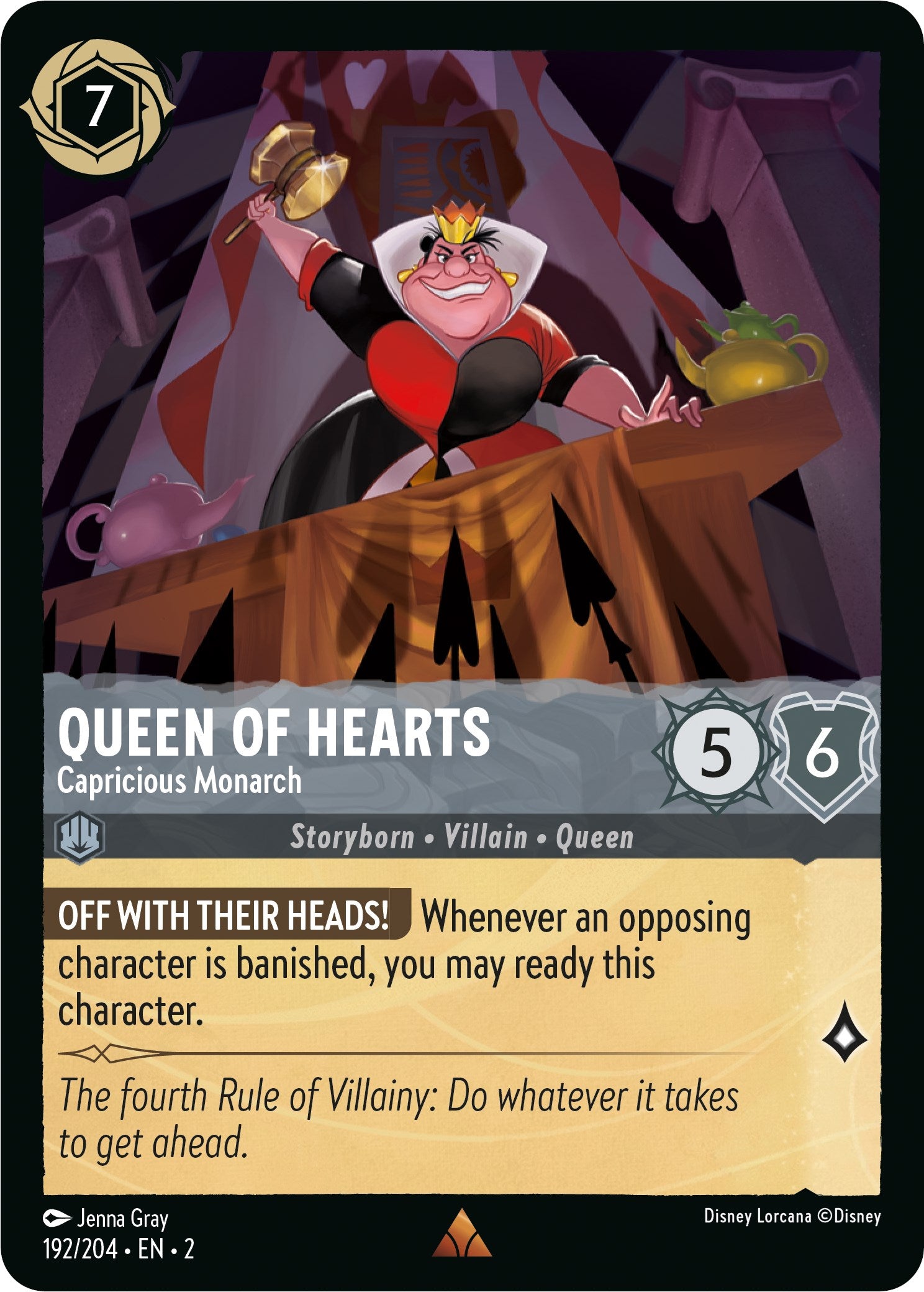 Image of Queen of Hearts - Capricious Monarch (192/204) [Rise of the Floodborn]