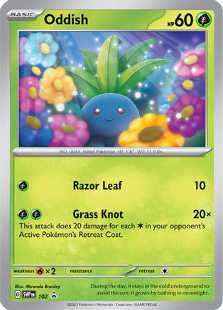 Image of Oddish (102) [Scarlet & Violet: Black Star Promos]