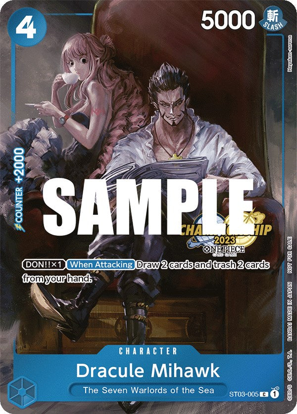 Image of Dracule Mihawk (CS 2023 Celebration Pack) [One Piece Promotion Cards]