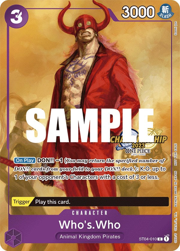 Image of Who's.Who (CS 2023 Celebration Pack) [One Piece Promotion Cards]