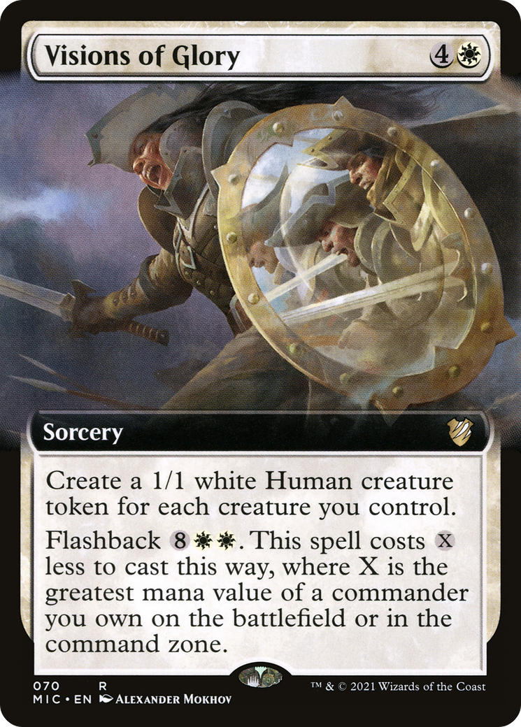 Image of Visions of Glory (Extended Art) [Innistrad: Midnight Hunt Commander]