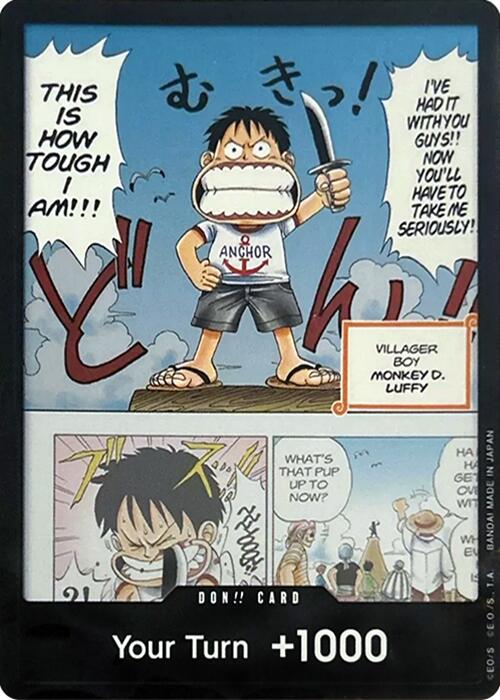 Image of DON!! Card (Young Luffy) (Devil Fruits Collection Vol. 1) [One Piece Promotion Cards]