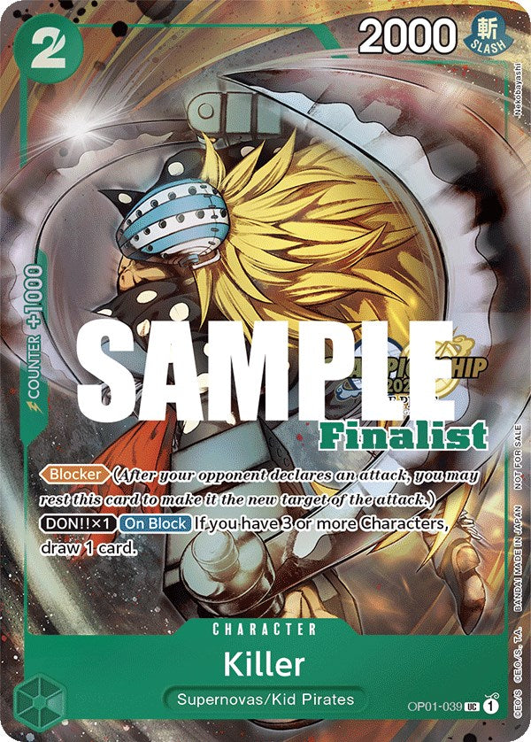 Image of Killer (CS 2023 Top Players Pack) [Finalist] [One Piece Promotion Cards]