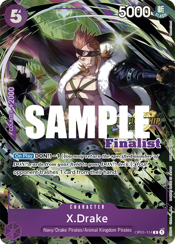 Image of X.Drake (CS 2023 Top Players Pack) [Finalist] [One Piece Promotion Cards]