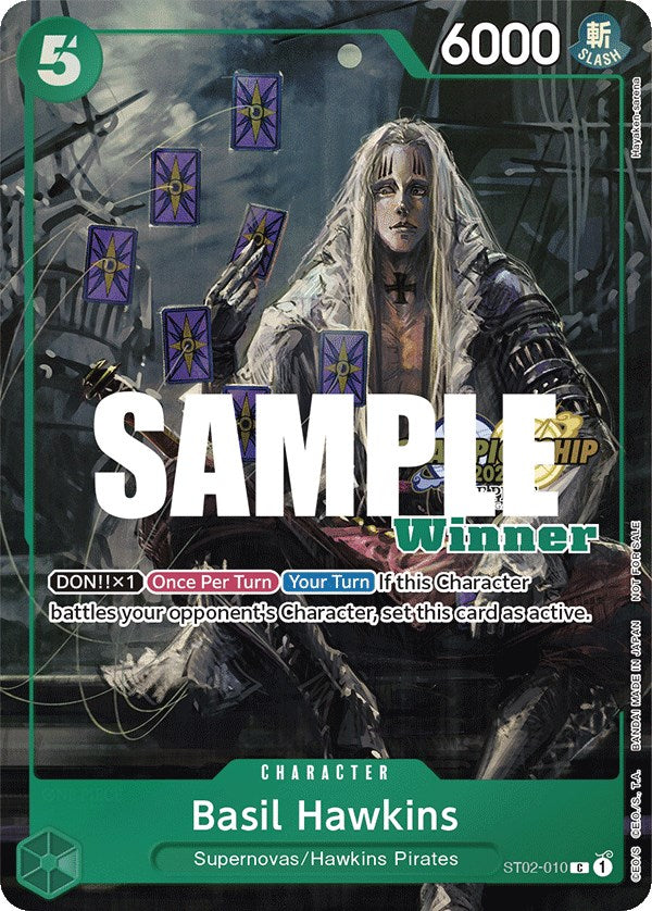 Image of Basil Hawkins (CS 2023 Top Players Pack) [Winner] [One Piece Promotion Cards]