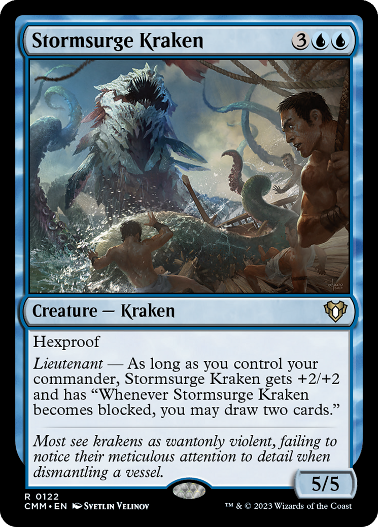 Image of Stormsurge Kraken [Commander Masters]