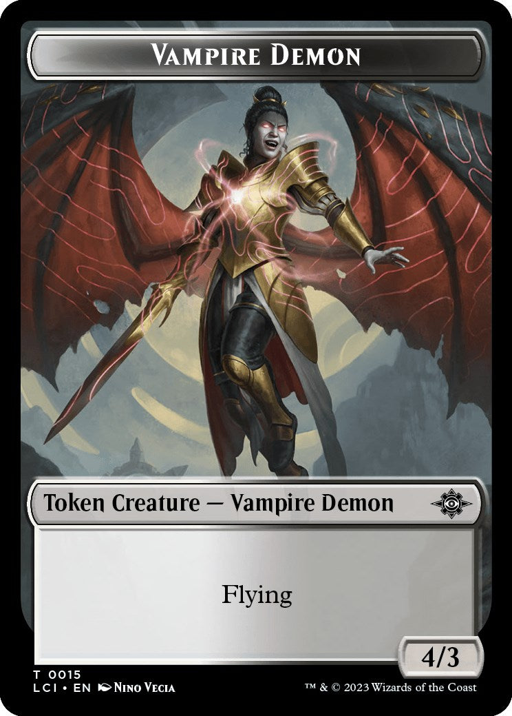 Image of Vampire // Vampire Demon Double-Sided Token [The Lost Caverns of Ixalan Tokens]