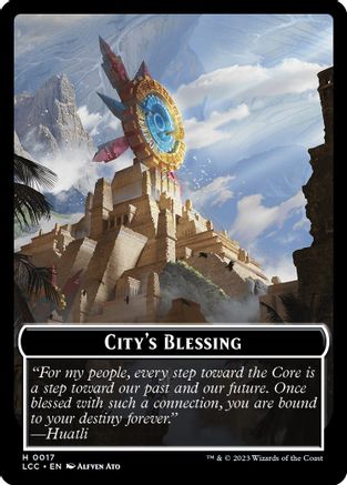 Image of City's Blessing // Vampire (0004) Double-Sided Token (LCC-17 // 4) - Commander: The Lost Caverns of Ixalan