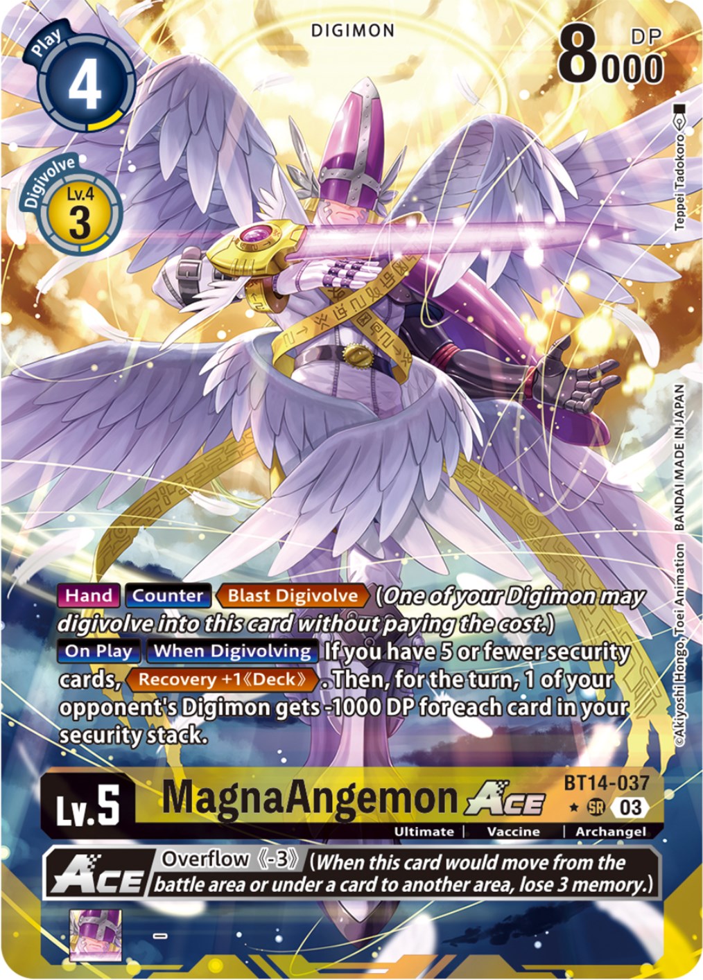 Image of MagnaAngemon Ace [BT14-037] (Alternate Art) [Blast Ace]