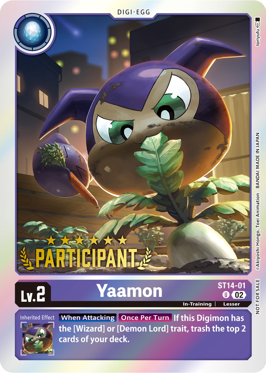 Image of Yaamon [ST14-01] (Digimon 3-On-3 November 2023 Participation) [Starter Deck: Beelzemon Advanced Deck Set]