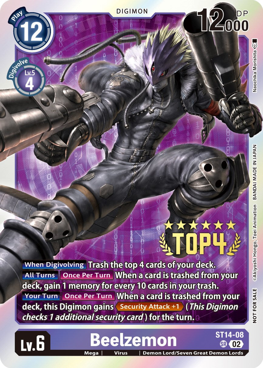 Image of Beelzemon [ST14-08] (Digimon 3-On-3 November 2023 Top 4) [Starter Deck: Beelzemon Advanced Deck Set]