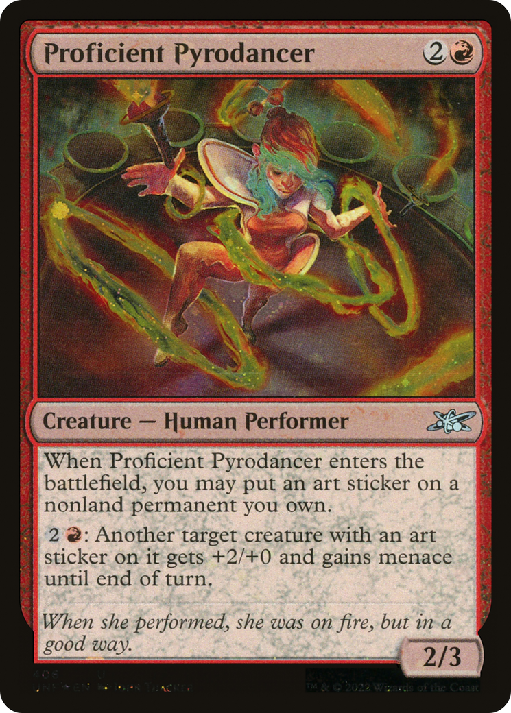 Image of Proficient Pyrodancer (Galaxy Foil) [Unfinity]