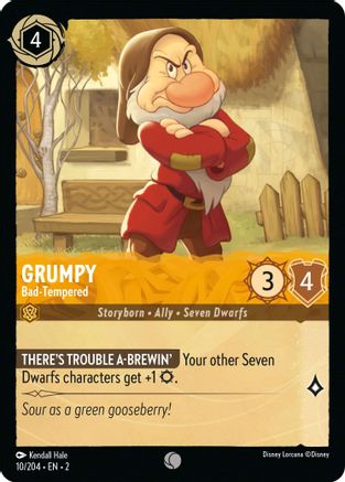 GRUMPY (BAD-TEMPERED) - 10/204 - COMMON