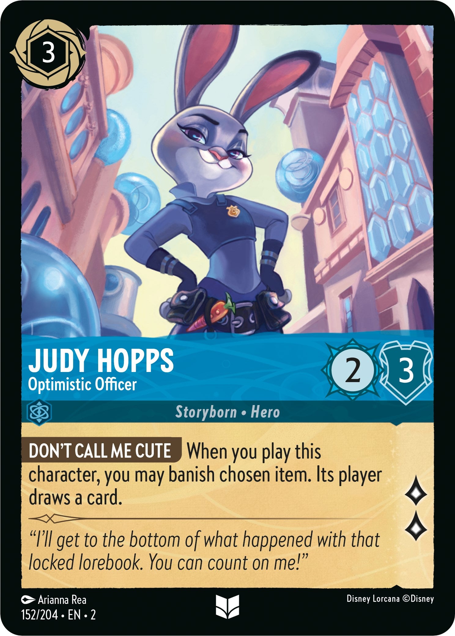 Image of Judy Hopps - Optimistic Officer (152/204) [Rise of the Floodborn]