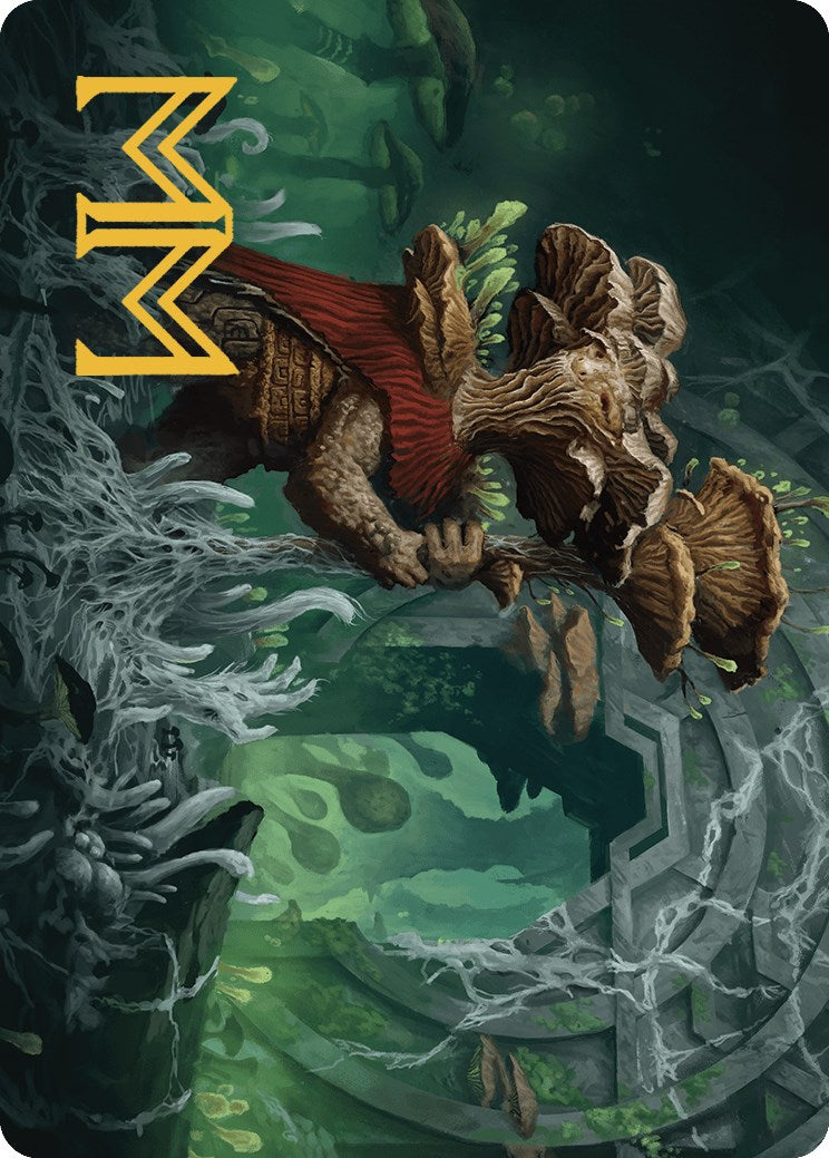 Image of Tendril of the Mycotyrant Art Card (Gold-Stamped Signature) [The Lost Caverns of Ixalan Art Series]