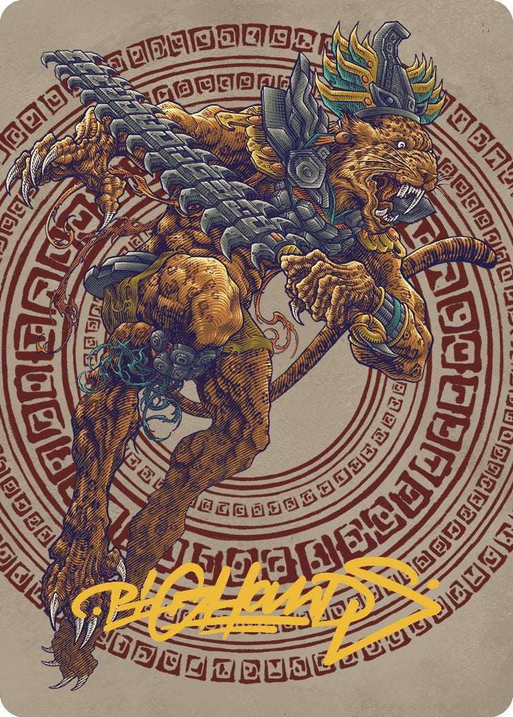 Image of Sovereign Okinec Ahau Art Card (Gold-Stamped Signature) [The Lost Caverns of Ixalan Art Series]