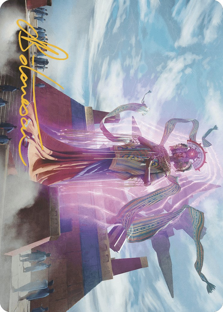 Image of Ojer Taq, Deepest Foundation Art Card (4/81) (Gold-Stamped Signature) [The Lost Caverns of Ixalan Art Series]