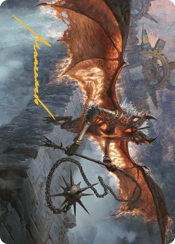 Image of Bloodletter of Aclazotz Art Card (15/81) (Gold-Stamped Signature) [The Lost Caverns of Ixalan Art Series]
