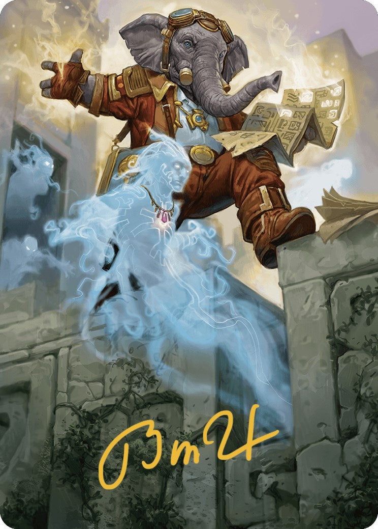 Image of Quintorius Kand Art Card (37/81) (Gold-Stamped Signature) [The Lost Caverns of Ixalan Art Series]