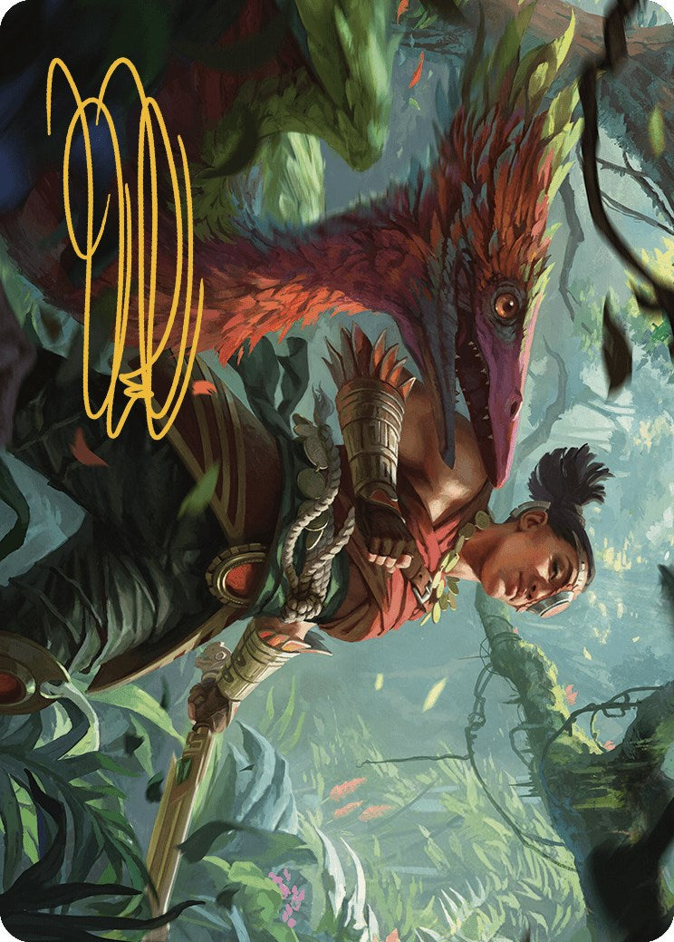 Image of Wayta, Trainer Prodigy Art Card (Gold-Stamped Signature) [The Lost Caverns of Ixalan Art Series]