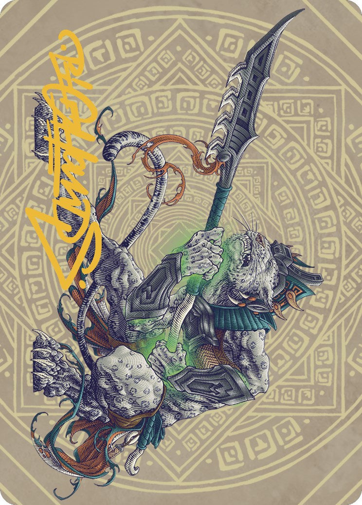 Image of Kutzil, Malamet Exemplar Art Card (Gold-Stamped Signature) [The Lost Caverns of Ixalan Art Series]