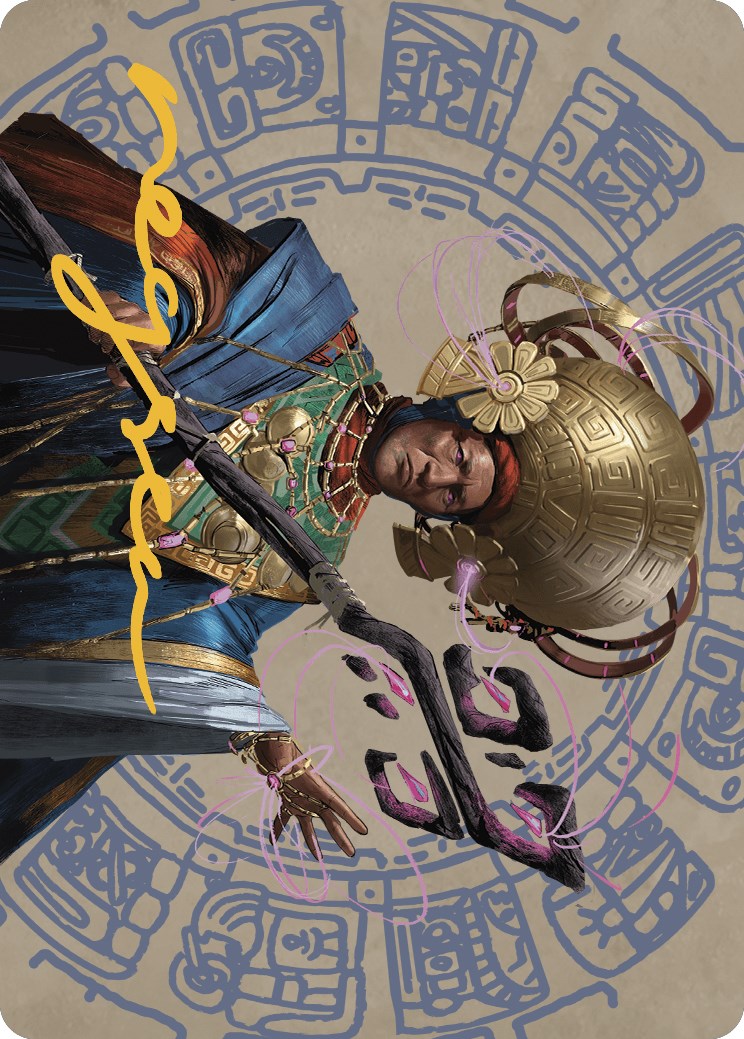 Image of Akal Pakal, First Among Equals Art Card (46/81) (Gold-Stamped Signature) [The Lost Caverns of Ixalan Art Series]