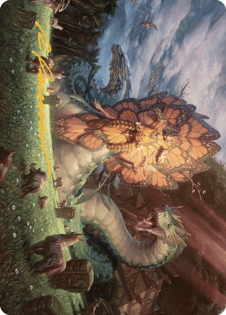 Image of Ojer Kaslem, Deepest Growth Art Card (30/81) (Gold-Stamped Signature) [The Lost Caverns of Ixalan Art Series]