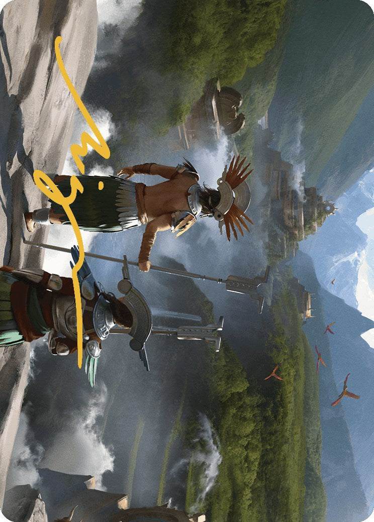 Image of Glimpse the Core Art Card (Gold-Stamped Signature) [The Lost Caverns of Ixalan Art Series]
