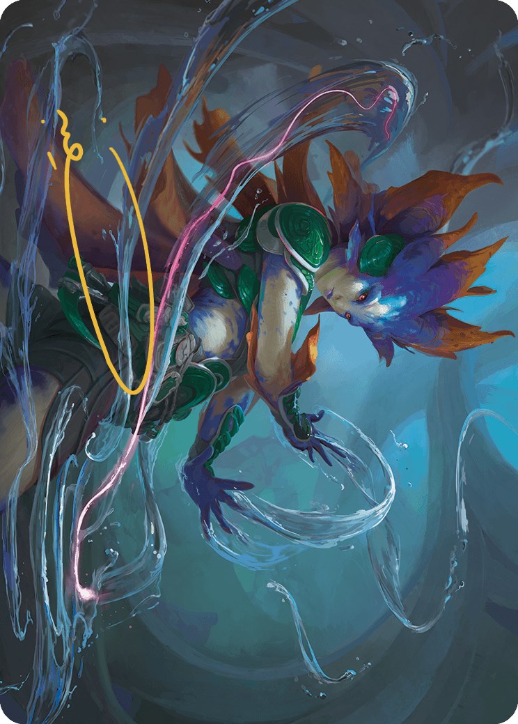 Image of Nicanzil, Current Conductor Art Card (Gold-Stamped Signature) [The Lost Caverns of Ixalan Art Series]