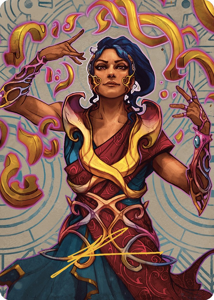 Image of Saheeli, the Sun's Brilliance Art Card (Gold-Stamped Signature) [The Lost Caverns of Ixalan Art Series]