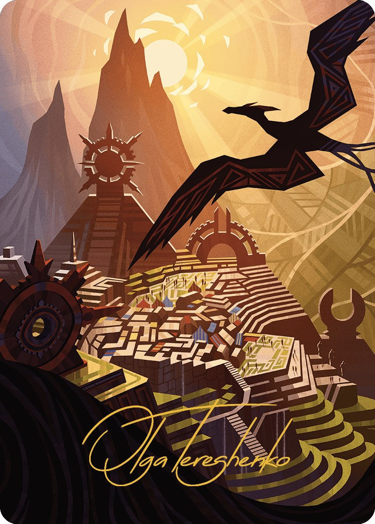 Image of Plains Art Card (Gold-Stamped Signature) [The Lost Caverns of Ixalan Art Series]