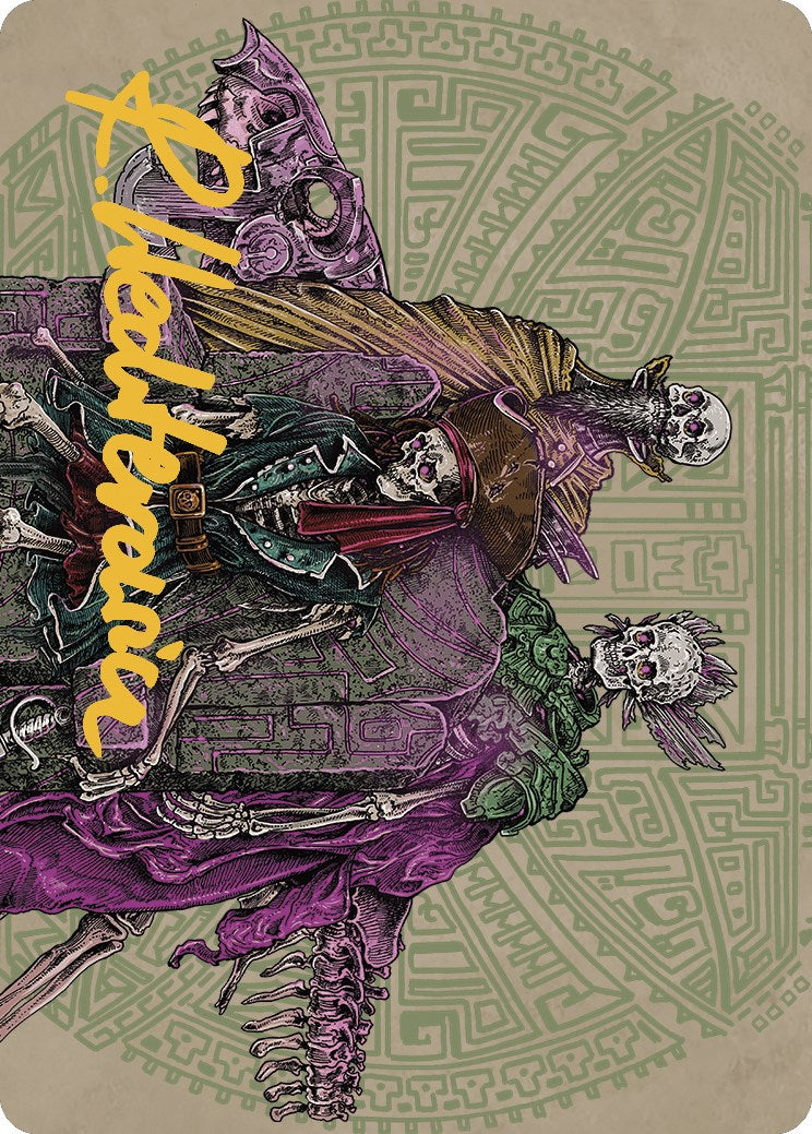 Image of Throne of the Grim Captain Art Card (Gold-Stamped Signature) [The Lost Caverns of Ixalan Art Series]