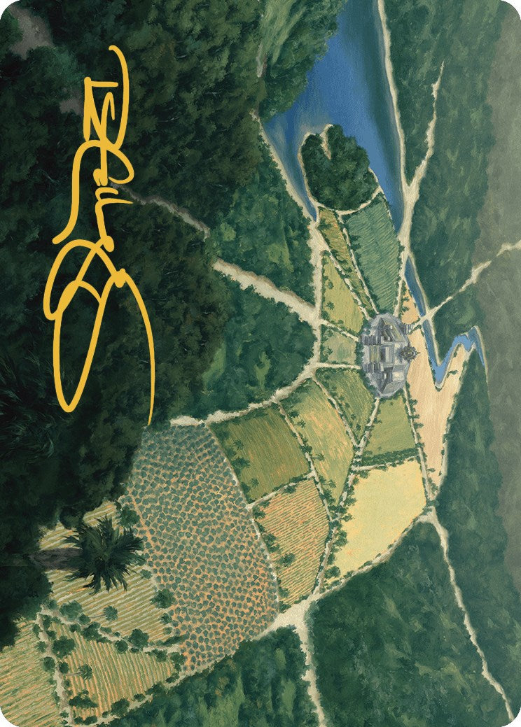 Image of Restless Prairie Art Card (Gold-Stamped Signature) [The Lost Caverns of Ixalan Art Series]