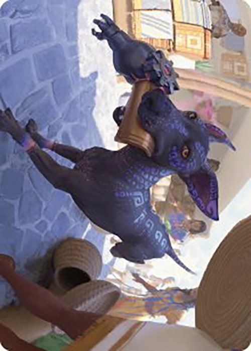 Image of Mischievous Pup Art Card [The Lost Caverns of Ixalan Art Series]