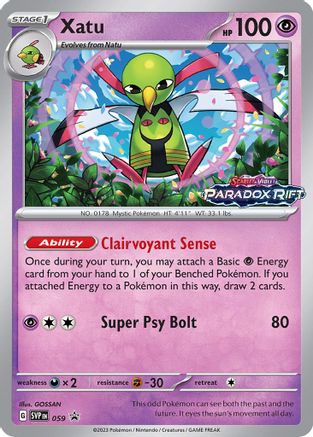 Image of Xatu (059) [Scarlet & Violet: Black Star Promos]