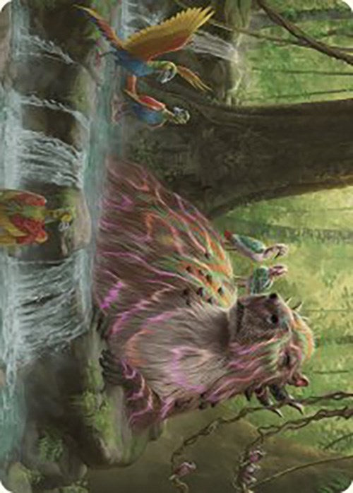 Image of Basking Capybara Art Card [The Lost Caverns of Ixalan Art Series]