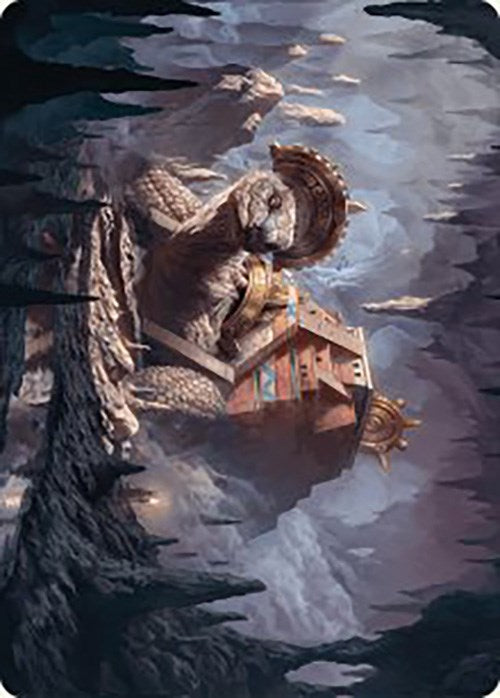 Image of Bedrock Tortoise Art Card [The Lost Caverns of Ixalan Art Series]