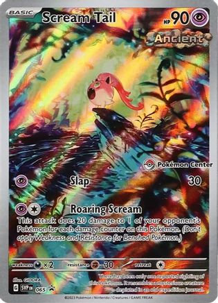 Image of Scream Tail (065) (Pokemon Center Exclusive) [Scarlet & Violet: Black Star Promos]