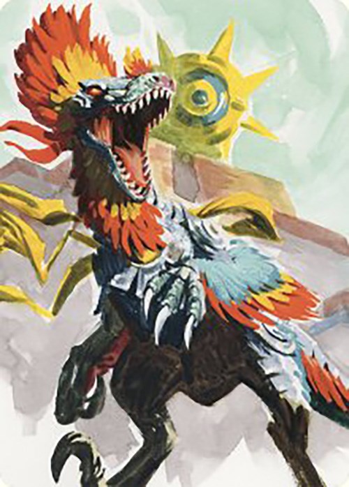 Image of Pantlaza, Sun-Favored Art Card [The Lost Caverns of Ixalan Art Series]
