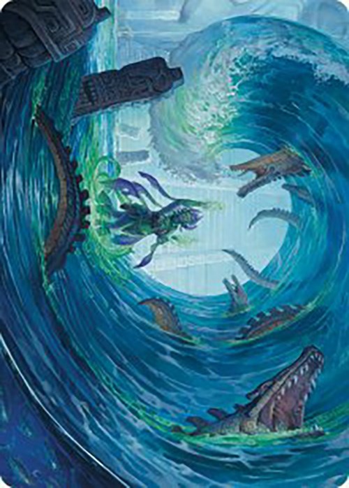 Image of Wave Goodbye Art Card [The Lost Caverns of Ixalan Art Series]