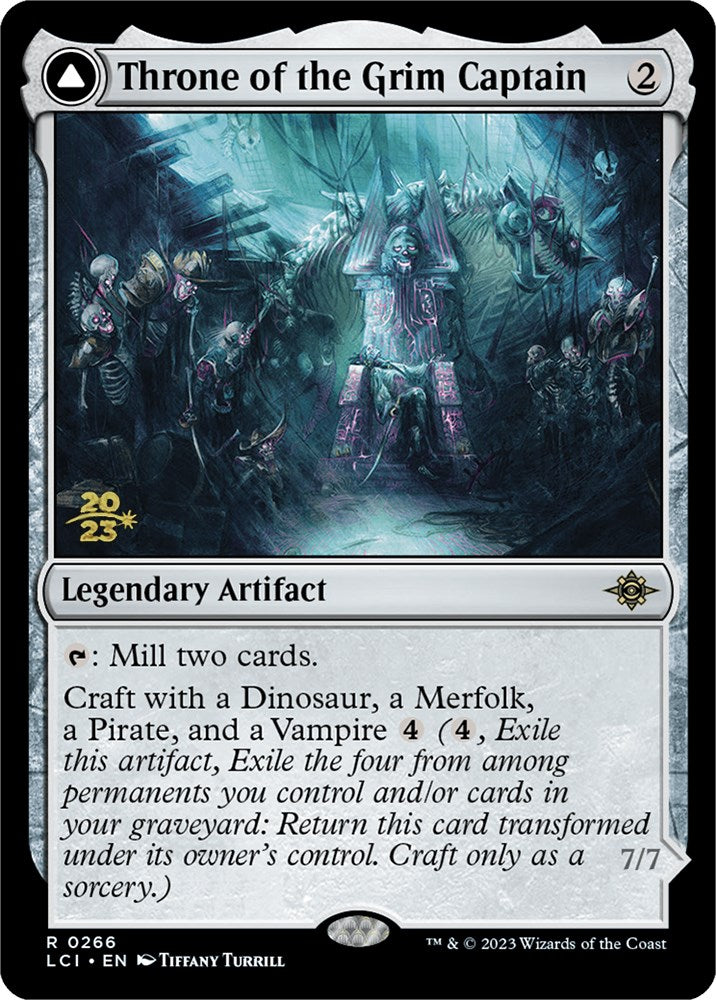 Image of Throne of the Grim Captain // The Grim Captain [The Lost Caverns of Ixalan Prerelease Cards]