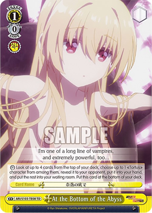 Image of At the Bottom of the Abyss (ARI/S103-TE08 TD) [Arifureta: From Commonplace to World's Strongest]